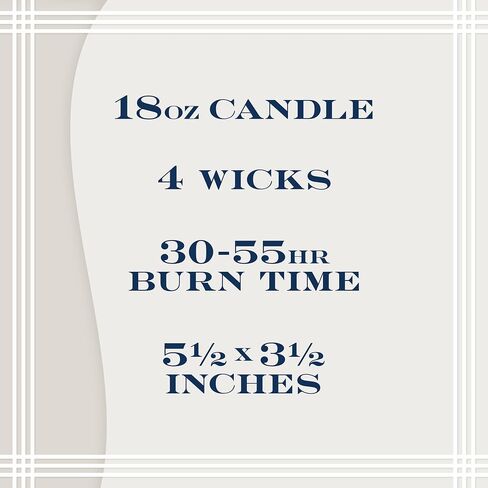 HomeWorx Birchwood Vanilla Premium Scented 4-Wick Candle - 18 oz Long-Lasting Jar Candle, Notes of Vanilla Musk, Jasmine & Cedarwood in Saudi Arabia