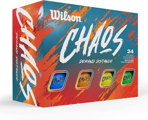 WILSON 2024 Chaos Golf Balls - 24 Balls, White in Saudi Arabia