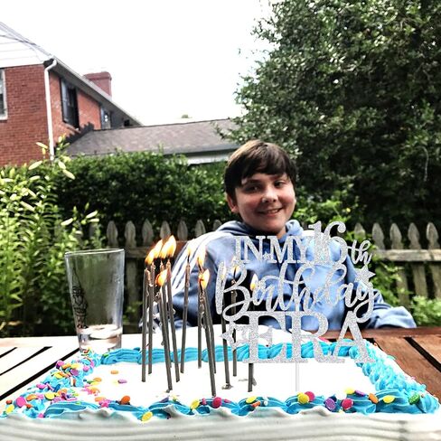 غلاف كعكة في عصر عيد ميلادي الرابع عشر، مرحبًا 14/هتاف حتى 14 عامًا، لوازم تزيين حفلات عيد الميلاد الرابع عشر السعيد للأولاد والبنات، لمعان فضي in Kuwait