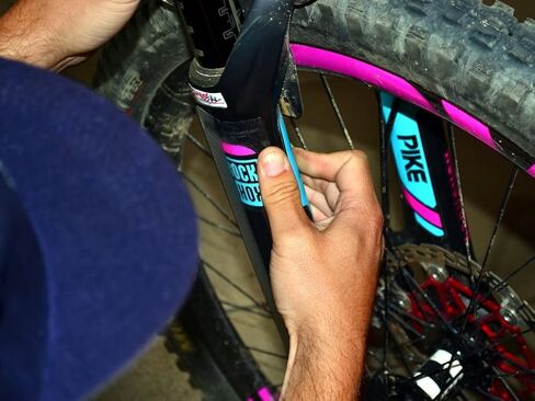 All Mountain Style AMS Honeycomb High Impact Fork Guard for Bike – Protects Fork of Your Bike from Scratches and dings in Kuwait