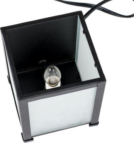 Elanze Designs Braver Stronger Smarter Black Metal Electrical Wax Tart and Oil Glass Lantern Warmer in Saudi Arabia