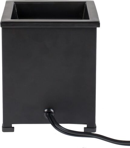 Elanze Designs Braver Stronger Smarter Black Metal Electrical Wax Tart and Oil Glass Lantern Warmer in Saudi Arabia