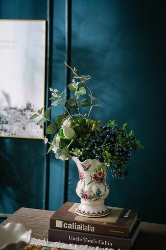 مزهرية سيراميك ملونة فريدة من نوعها مرسومة يدويًا من magcolor، مزهريات سيراميك متشققة بالثلج، مزهريات زهور مجففة حديثة، ديكور منزلي للقطع المركزية وطاولة العشاء وحفلات غرفة المعيشة وغرفة النوم والمكتب. in Kuwait