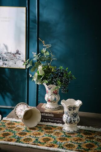 مزهرية سيراميك ملونة فريدة من نوعها مرسومة يدويًا من magcolor، مزهريات سيراميك متشققة بالثلج، مزهريات زهور مجففة حديثة، ديكور منزلي للقطع المركزية وطاولة العشاء وحفلات غرفة المعيشة وغرفة النوم والمكتب. in Kuwait