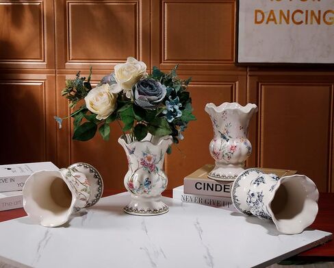 مزهرية سيراميك ملونة فريدة من نوعها مرسومة يدويًا من magcolor، مزهريات سيراميك متشققة بالثلج، مزهريات زهور مجففة حديثة، ديكور منزلي للقطع المركزية وطاولة العشاء وحفلات غرفة المعيشة وغرفة النوم والمكتب. in Kuwait