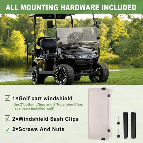 لعربة جولف EZGO الزجاج الأمامي EZGO TXT الزجاج الأمامي يناسب نماذج EZGO TXT Medalist 1995 إلى 2013 عربة جولف in Saudi Arabia