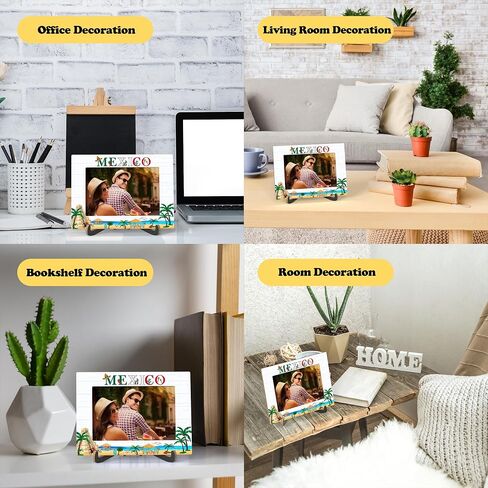 Italy Photo Frame - Italy Tourist Attractions Wooden Desktop Photo Frame Decoration with Stand - Family Vacation, Honeymoon, Wedding or Anniversary Picture Frame -A02 in Saudi Arabia