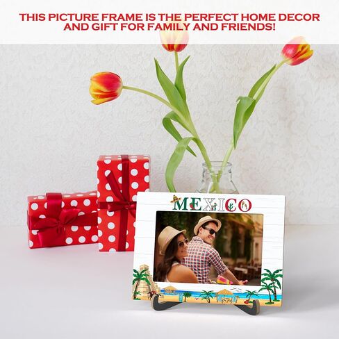 Italy Photo Frame - Italy Tourist Attractions Wooden Desktop Photo Frame Decoration with Stand - Family Vacation, Honeymoon, Wedding or Anniversary Picture Frame -A02 in Saudi Arabia
