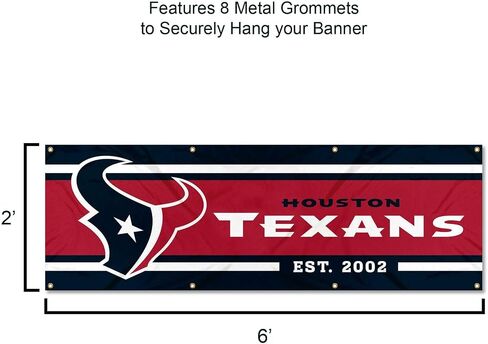 لافتة WinCraft Houston Texans مقاس كبير 2×6 أقدام in Saudi Arabia