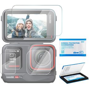 JJC 2 Pack Camera Screen Protector for DJI RM330 Remote Controller, Ultra-Thin Anti-Fingerprint Anti-Scratch 9H Hardness 2.5D Rounded Edges Tempered Glass Protector