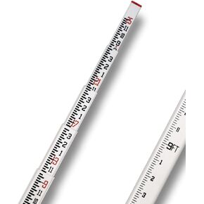 SitePro SCR 25-ft Fiberglass Leveling Rod (CR) - 8ths