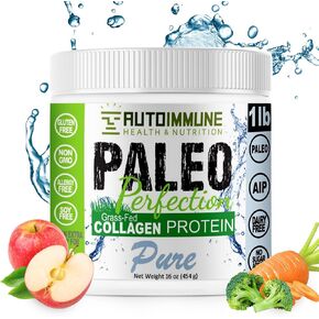 AUTOIMMUNE HEALTH & NUTRITION Collagen Protein Powder for Women & Men - Soy, Gluten, & Dairy Free Non GMO Collagen Protein from Grass-Fed Beef - 1 lb