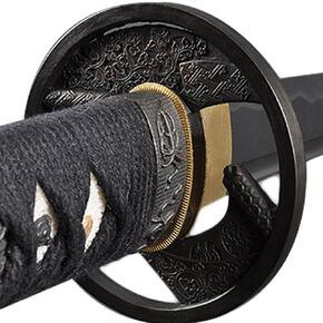 Handmade Sword Samurai Sword Katana, Functional, Hand Forged, 1045/1060 Carbon Steel, Heat Tempered/Clay Tempered, Full Tang, Sharp, Wooden Scabbard