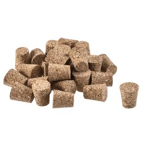 YOKIVE 100 Pcs Tapered Cork Plugs, Wooden Wine Bottle Stoppers, Replacement for Jars Test Tubes (18.5x13x18mm)
