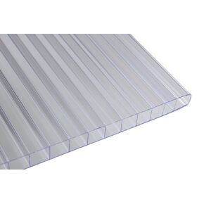 Falken Design 36 in x 36 in x 0.3125 in Clear Twin Wall Polycarbonate Sheet