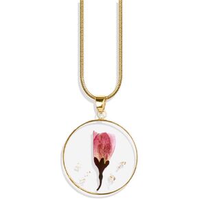 Mint & Lily Pressed Birth Flower Necklace