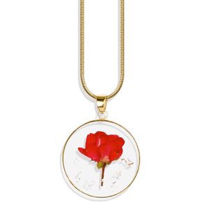 Mint & Lily Pressed Birth Flower Necklace
