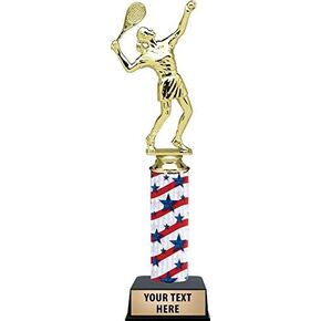 11 Inch Girls Tennis Trophies, Girls Tennis Serve Trophy with Custom Engraving, Perfect for Tennis Awards Prime