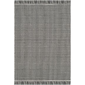 SAFAVIEH Montauk Collection Runner Rug - 2'3" x 6', Ivory & Black, Handmade Flat Weave Boho Farmhouse Cotton Tassel Fringe, Ideal for High Traffic Areas in Living Room, Bedroom (MTK340D)