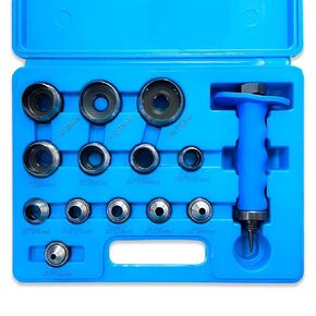 Sutekus Hole Punch Set 14pcs Sharp Hollow Punch Kit Gasket Punch Set Gasket Cutter Foam Cutter Leather Punches Tools 3/16" to 1-3/8"
