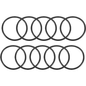 uxcell Nitrile Rubber O-Rings, 53mm OD 47mm ID 3mm Width, Metric Sealing Gasket, Pack of 10