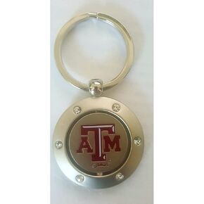 Gameday Outfitters NCAA Texas A&M Aggies Keychain Spinner Rhinestones, One Size, Multicolor