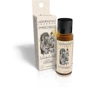 Amerindian 100% Natural Essential Oil - Sweetgrass - For Meditation, Yoga, Relaxation, Magic, Healing, Prayer & Rituals - 15 ml - 0.53 oz