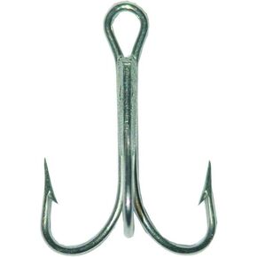 Mustad 3551 Classic Treble Standard Strength Fishing Hooks | Tackle for Fishing Equipment | Comes in Bronz, Nickle, Gold, Blonde Red, [Size 5/0, Pack of 25], Duratin