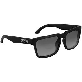 Spy Optic Helm Sunglasses Gloss Black w/Grey Green Lens + Sticker