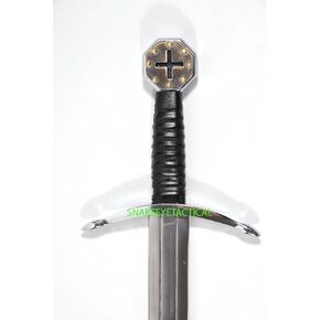 WARRIOR 11th Century Crusader Sword Handmade Hand Forged High Carbon Steel Blade with Sword Frog Replicas
