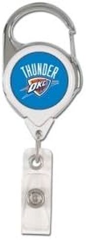 حامل شارة ممتاز قابل للسحب من NBA Oklahoma City Thunder، لون الفريق، مقاس واحد in Saudi Arabia