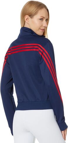 سترة رياضية للسيدات من adidas Iconic Wrapping 3-Stripes Snap Track in Saudi Arabia