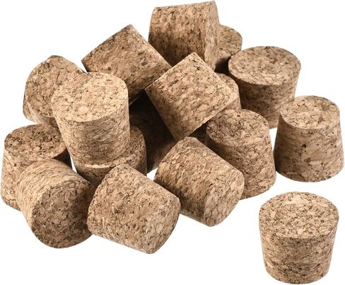 YOKIVE 100 Pcs Tapered Cork Plugs, Wooden Wine Bottle Stoppers, Replacement for Jars Test Tubes (18.5x13x18mm) in Saudi Arabia