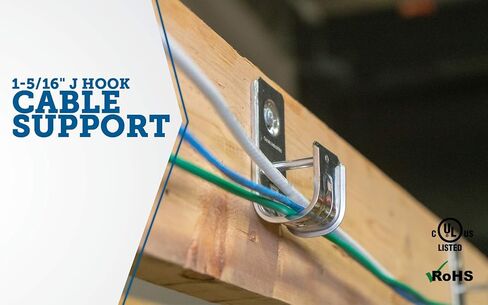 Southwire SW-JHK-21 6" Cable Support J-Hook, Holds 450 Cat 5E Wires in Saudi Arabia