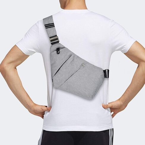 VADOO Anti-theft Crossbody Bag for Men and Women, RFID Blocking Bag Slim Sling Bag Lightweight Shoulder Chest Bag for Travel Sport, Gray 2.0 in Saudi Arabia