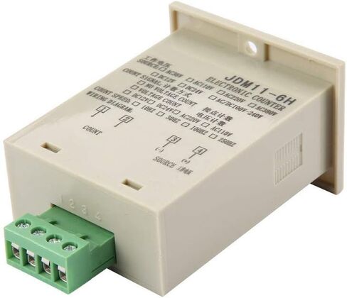 DIGITEN 0-999999 عداد LED رقمي عداد إلكتروني صغير عداد مرور العملاء عداد إلكتروني JDM11-6H (DC12V) in Saudi Arabia