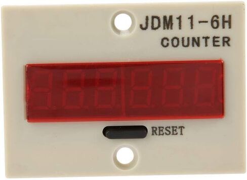 DIGITEN 0-999999 عداد LED رقمي عداد إلكتروني صغير عداد مرور العملاء عداد إلكتروني JDM11-6H (DC12V) in Saudi Arabia