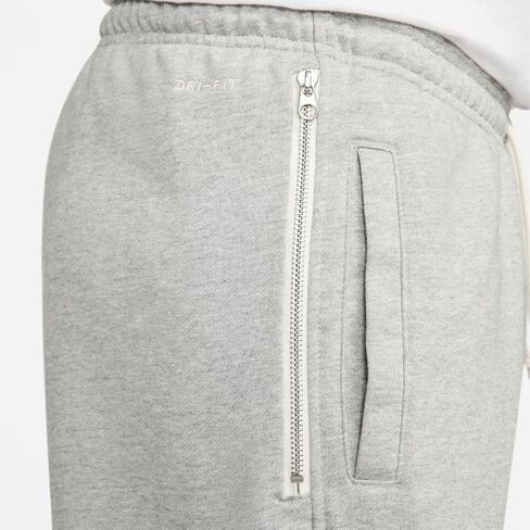 بنطال كرة السلة Dri-FIT للرجال من نايكي Standard Issue (CK6365-063، رمادي داكن منقط/عاجي شاحب) in Saudi Arabia