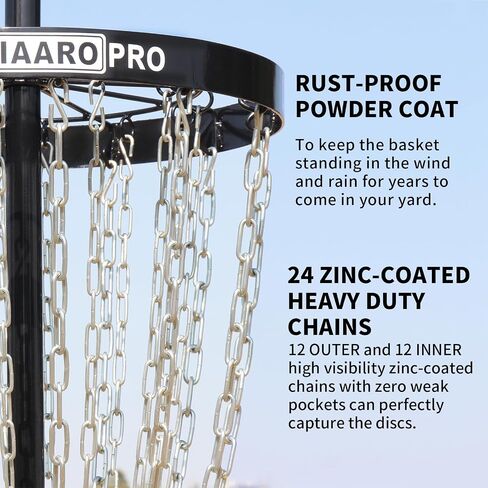 LITE Disc Golf Basket, 24 Chains Portable Disc Golf Target, Professional Frisbee Golf Basket Set in Saudi Arabia