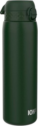 Ion8 1 Litre Stainless Steel Water Bottle, Leak Proof, Easy to Open, Secure Lock, Dishwasher Safe, Carry Handle, Hygienic Flip Cover, Easy Clean, Durable, Scratch Resistant, 1200 ml/40 oz, Black in Saudi Arabia