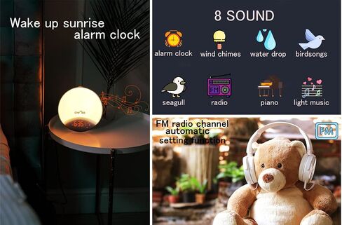 Sunrise Alarm Clock, Wake up Light, Sunrise and Sunset Simulation, Patented Product (Patent No: US 8,477,568 B2 Alarm Clock WHICH OPERATES in Conjunction with A Gradually Fading - in LAMP) in Saudi Arabia