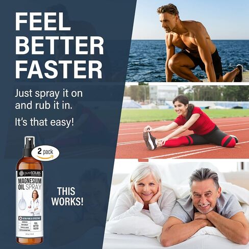 Pure Magnesium Oil, Great Value - Very Large 16oz Re-Fill Size (12 Month Supply) - Zechstein Brine in Saudi Arabia