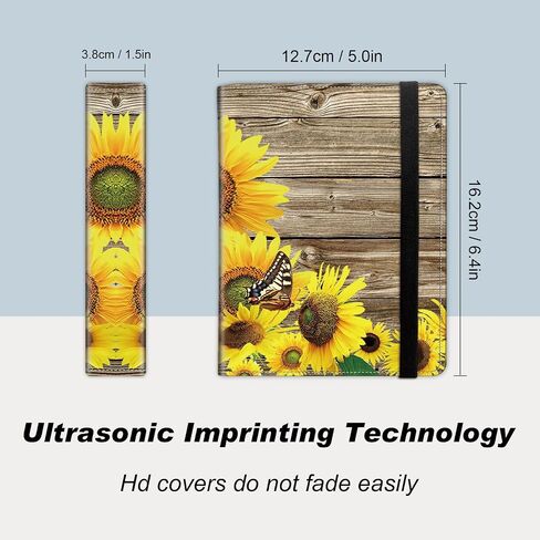 DEGDFSGR Small Photo Album 4x6 60 Pockets 120 Photos - Adventure Book Baby Photo Albums Photo Books for 4X6 Pictures Memory Book with Black Elastic Band for Photo Storage, Sunflower In Wooden in Saudi Arabia