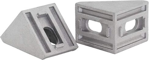12-Pack Aluminum Profile Corner Bracket,24mm x 30mm L Shape Right Angle Joint Bracket Fastener,for 3030 Series Standard 8mm Slot Aluminum Extrusion Profile in Kuwait