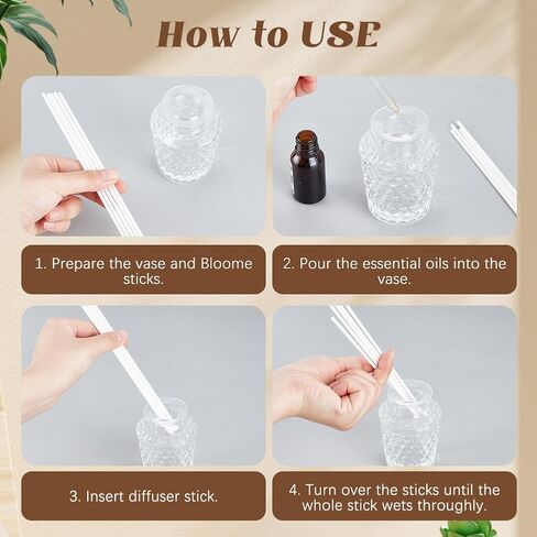 CRASPIRE 60Pcs Fiber Diffuser Sticks 20cm Long Reed Black Replacement Fragrance Refill Rattan Sticks 3mm Thick Aromatherapy Essential Oil Aroma Spa Diffuser Volatilizing Sticks in Saudi Arabia