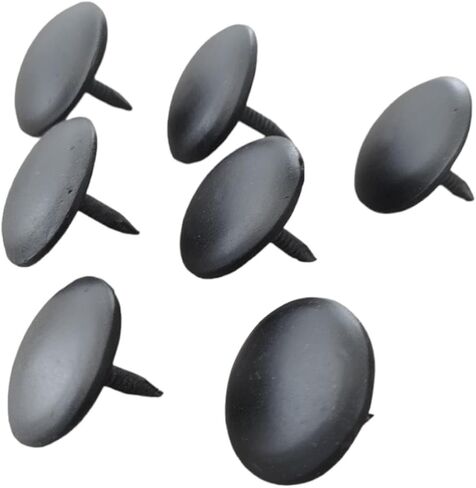 50pcs 1 inch. Iron Clavo Decorative nails, flat/Smooth Wrought Head Nail for outdoors wood, Old west, Rustic furniture, matte BLACK finished, forging Look, IT IS NOT A TACK for UPHOLSTERY. in Saudi Arabia