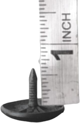 50pcs 1 inch. Iron Clavo Decorative nails, flat/Smooth Wrought Head Nail for outdoors wood, Old west, Rustic furniture, matte BLACK finished, forging Look, IT IS NOT A TACK for UPHOLSTERY. in Saudi Arabia