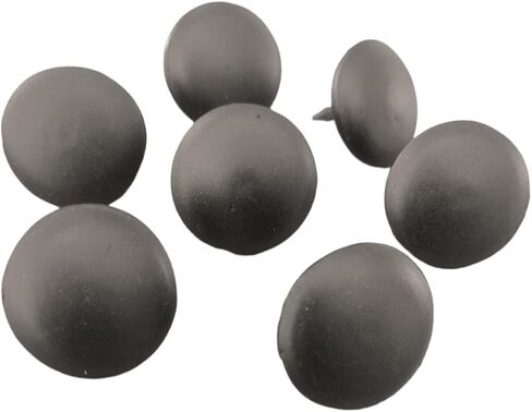50pcs 1 inch. Iron Clavo Decorative nails, flat/Smooth Wrought Head Nail for outdoors wood, Old west, Rustic furniture, matte BLACK finished, forging Look, IT IS NOT A TACK for UPHOLSTERY. in Saudi Arabia