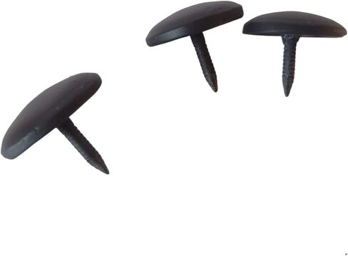 50pcs 1 inch. Iron Clavo Decorative nails, flat/Smooth Wrought Head Nail for outdoors wood, Old west, Rustic furniture, matte BLACK finished, forging Look, IT IS NOT A TACK for UPHOLSTERY. in Saudi Arabia