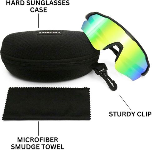 ShadyVEU Full & Half Frame AEPEX AERROW Sports UV400 Anti Glare TR90 Hydrophobic Mirrored Lens Mens Womens Sunglasses in Saudi Arabia